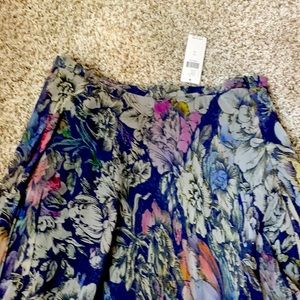 NWT ANTHROPOLOGIE FLORAL MAXI SKIRT